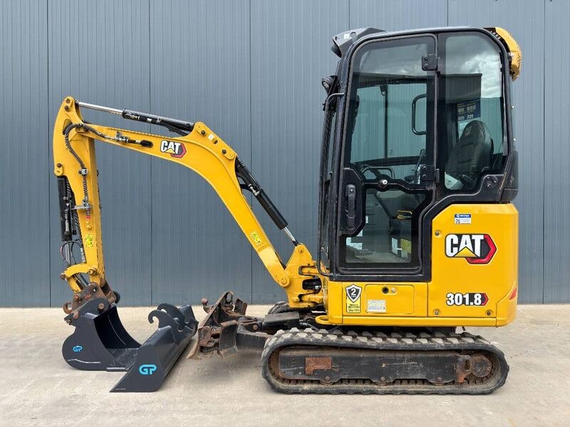 2021 Caterpillar 301.8 mini excavator, side view