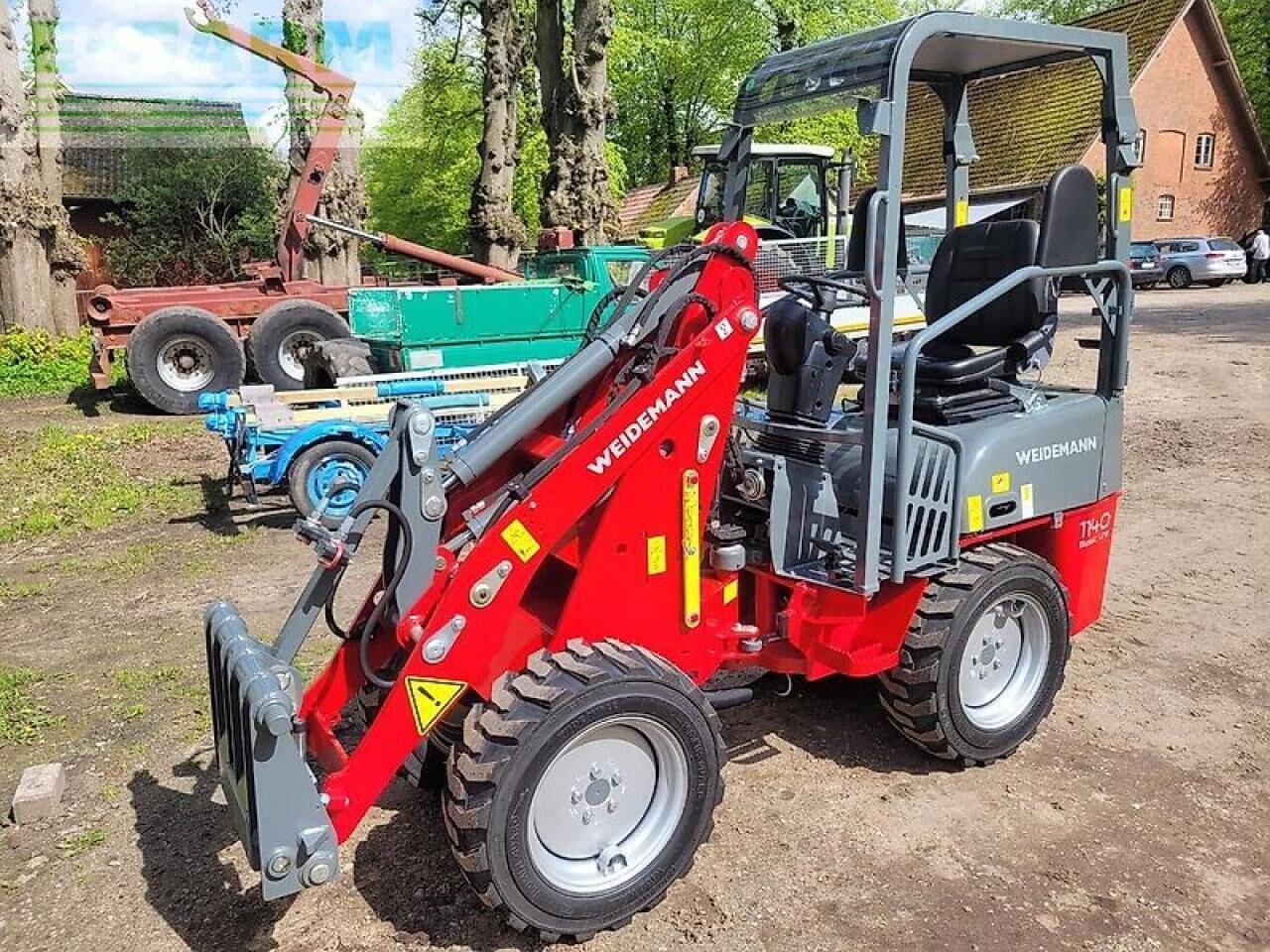 2022 Weidemann 1140 BASIC mini excavator, front three-quarter view