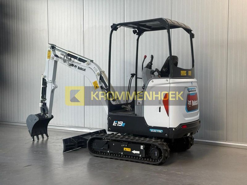 2025 Bobcat E19 E mini excavator, rear three-quarter view