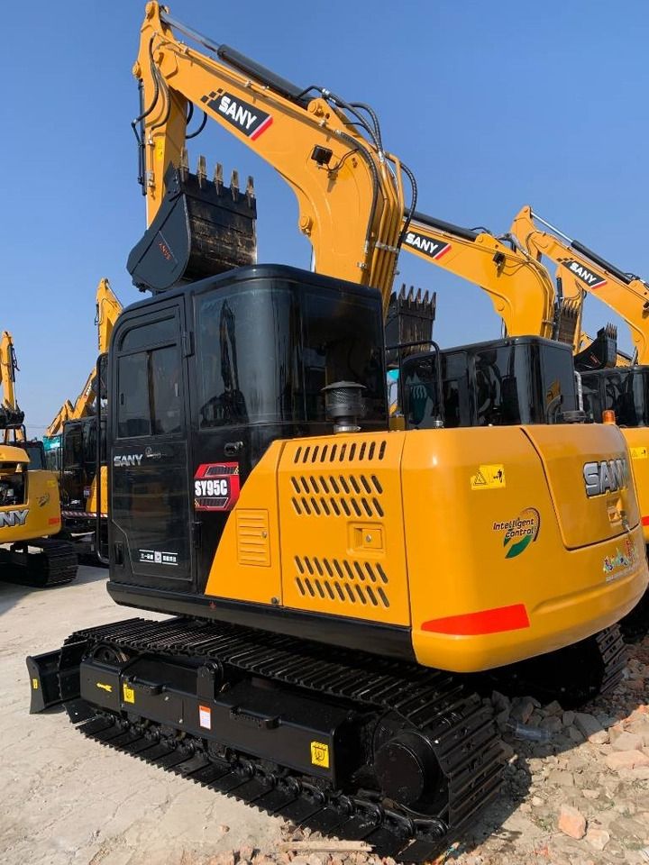 2025 Sany SY95C crawler excavator, rear three-quarter view