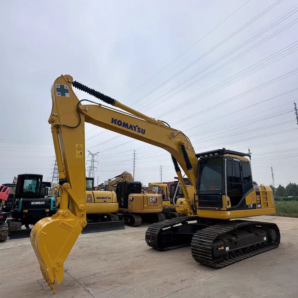 2023 Komatsu PC160 crawler excavator, side profile view 2023 Komatsu PC160 crawler excavator, side profile view