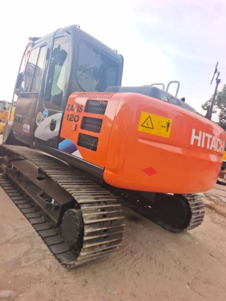 2024 Hitachi Zaxis 120 crawler excavator, rear three-quarter view 2024 Hitachi Zaxis 120 crawler excavator, rear three-quarter view