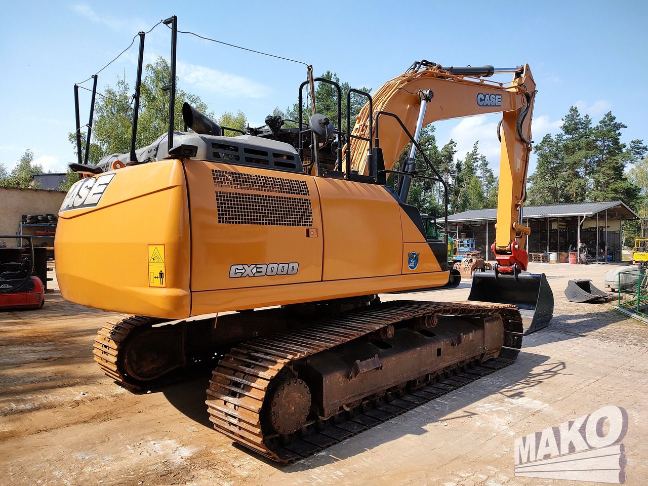 2016 CASE CX300D crawler excavator, rear three-quarter view 2016 CASE CX300D crawler excavator, rear three-quarter view