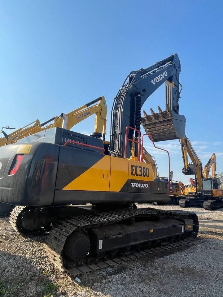 2024 Volvo EC380 crawler excavator, rear three-quarter view