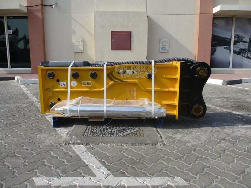 2024 AXB BRK140A hydraulic breaker side view 2024 AXB BRK140A hydraulic breaker side view