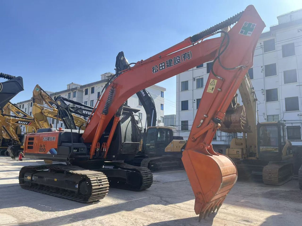 2023 Hitachi ZX200 crawler excavator side view 2023 Hitachi ZX200 crawler excavator side view