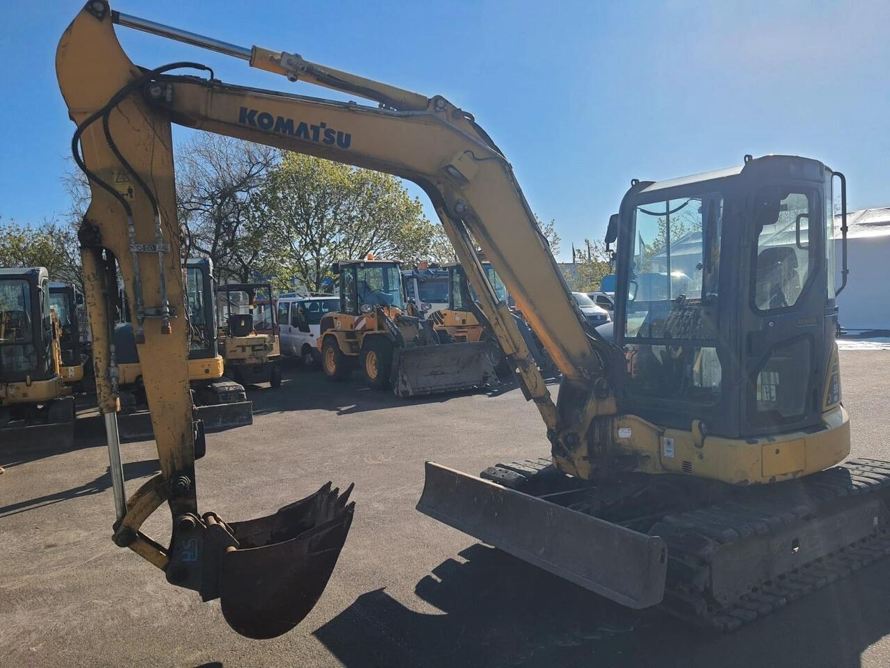 2016 Komatsu PC55MR-3 mini excavator, side view 2016 Komatsu PC55MR-3 mini excavator, side view