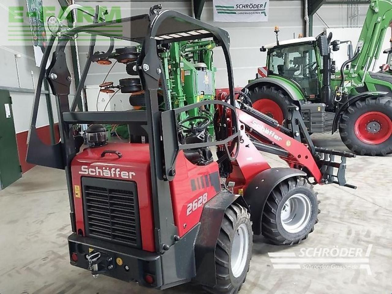 2024 Schäffer 2628 mini excavator, rear three-quarter view