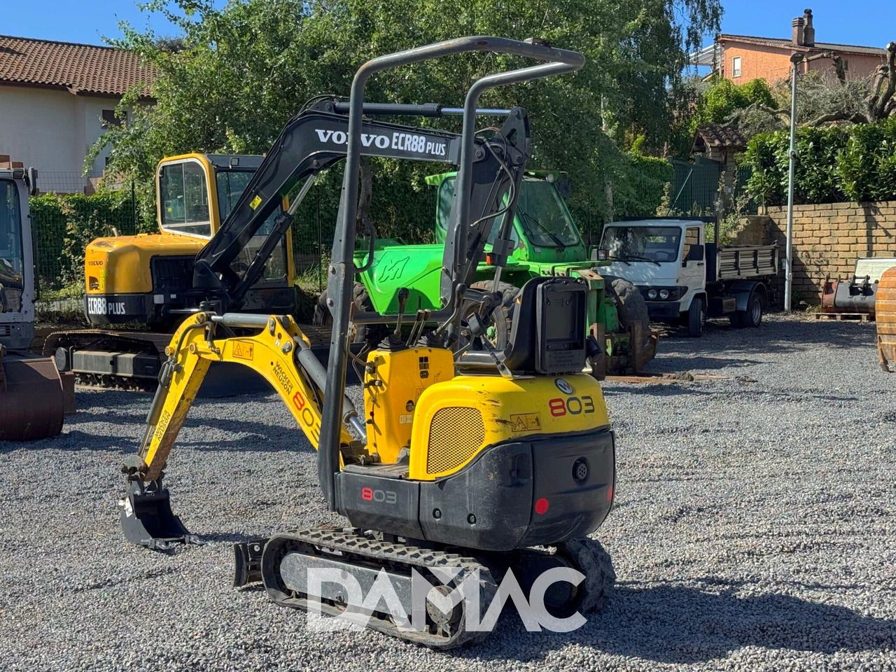 2012 Wacker Neuson 803 mini excavator, rear three-quarter view 2012 Wacker Neuson 803 mini excavator, rear three-quarter view