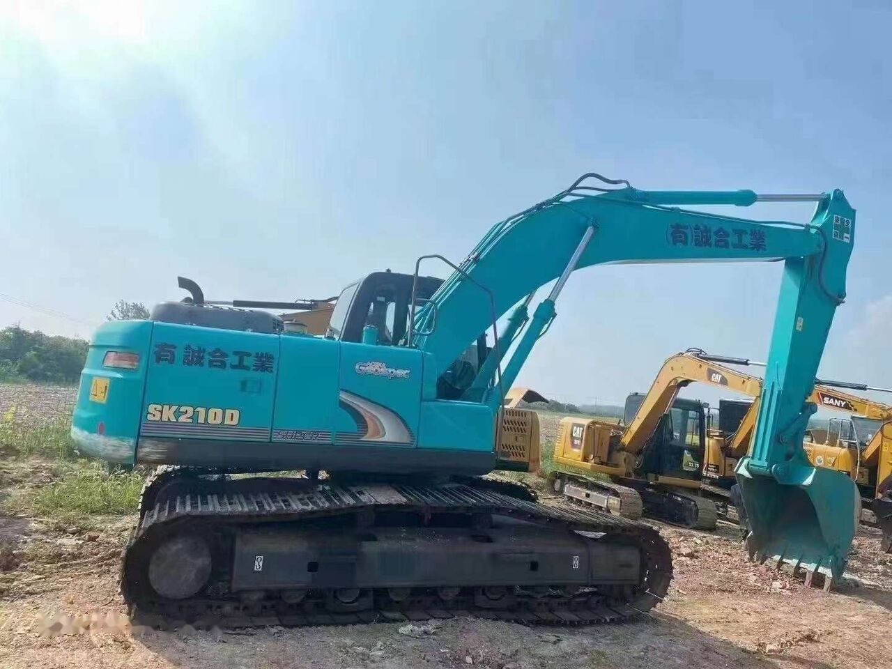 2018 Kobelco SK210D crawler excavator, side view 2018 Kobelco SK210D crawler excavator, side view