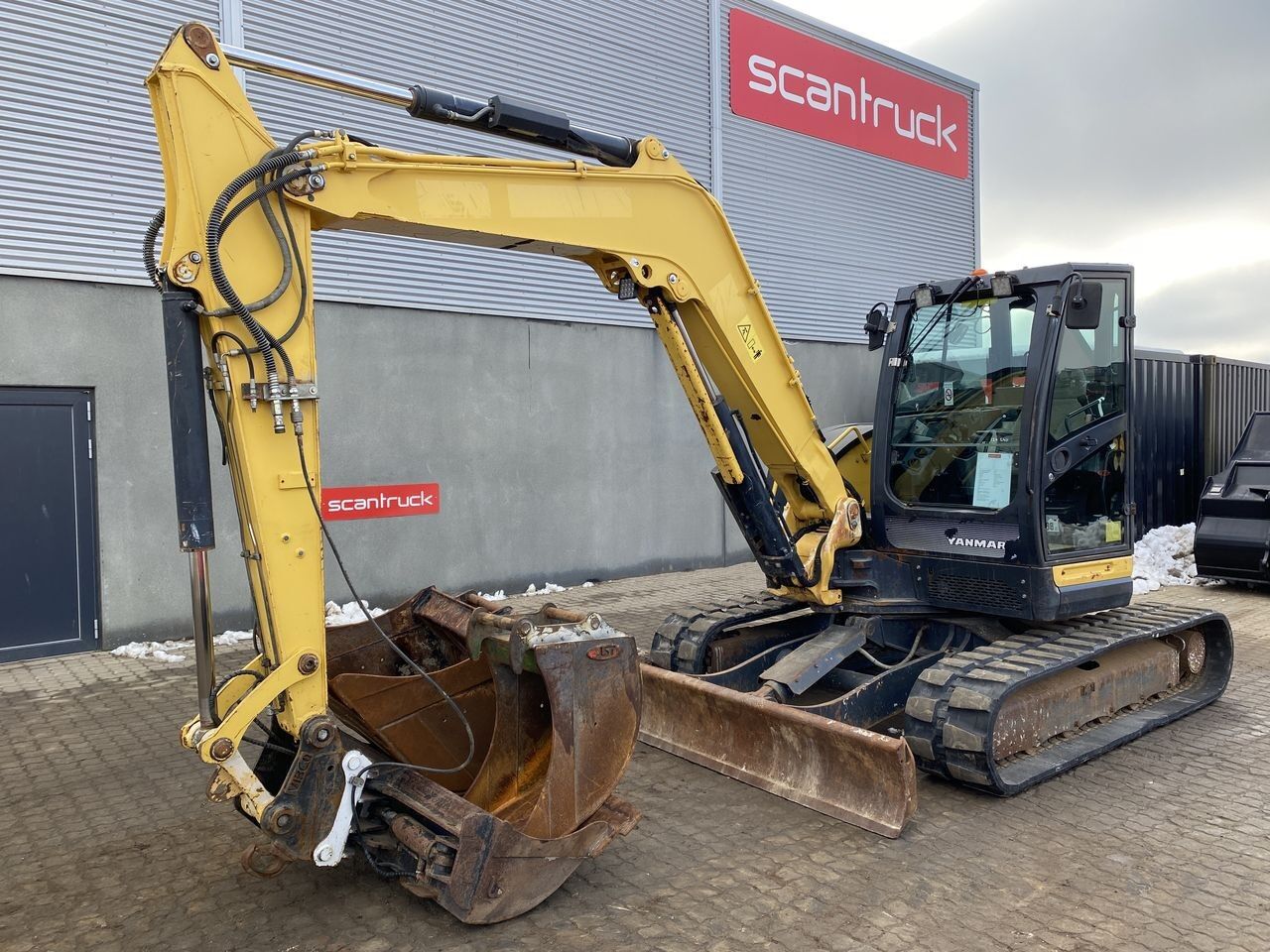 2016 Yanmar VIO80-1A mini excavator, side profile view 2016 Yanmar VIO80-1A mini excavator, side profile view