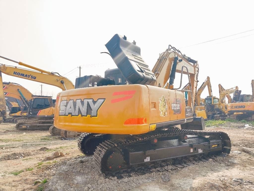 2024 Sany SY215C crawler excavator, rear three-quarter view