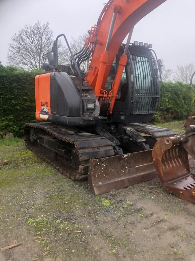 2017 Hitachi Zaxis 135US crawler excavator, side view
