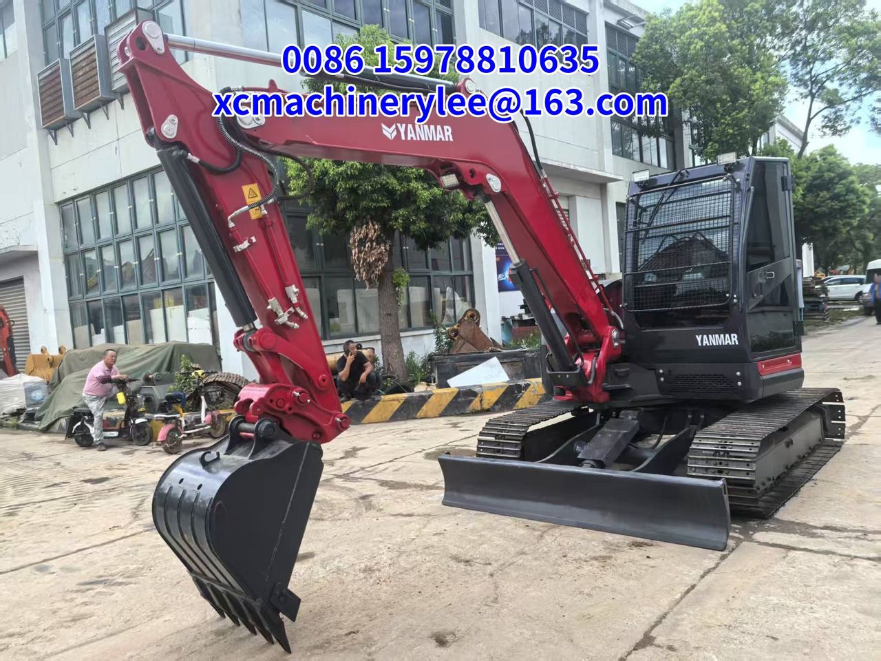 2024 Yanmar 85VIO crawler excavator, front three-quarter view 2024 Yanmar 85VIO crawler excavator, front three-quarter view