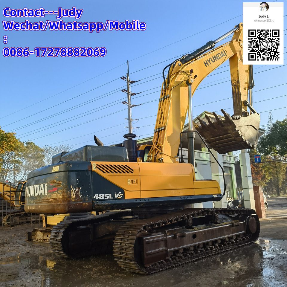 2019 Hyundai 485VS excavator, rear three-quarter view 2019 Hyundai 485VS excavator, rear three-quarter view