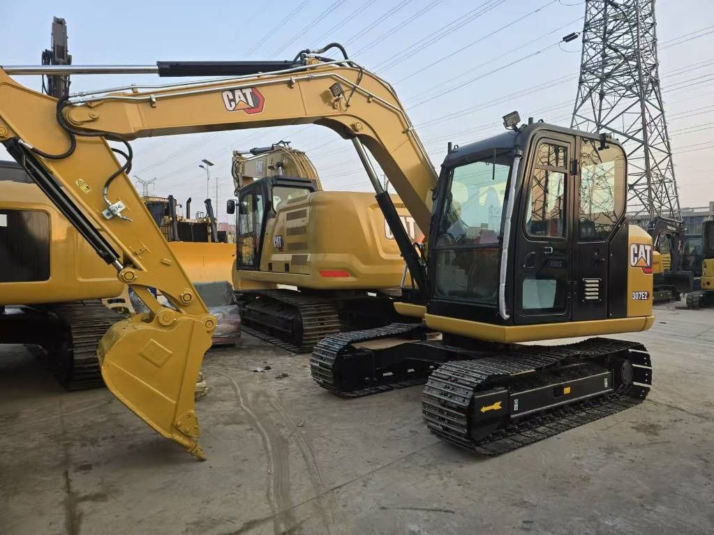 2025 Caterpillar 307E2 mini excavator, side view 2025 Caterpillar 307E2 mini excavator, side view
