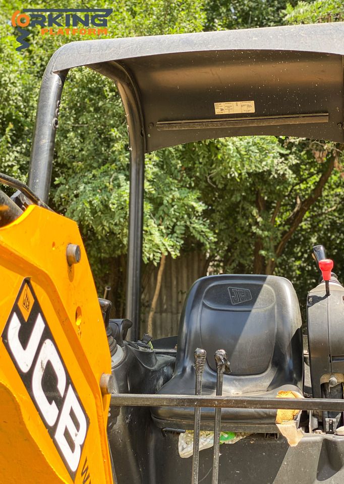 JCB 8014 CTS mini excavator operator station view