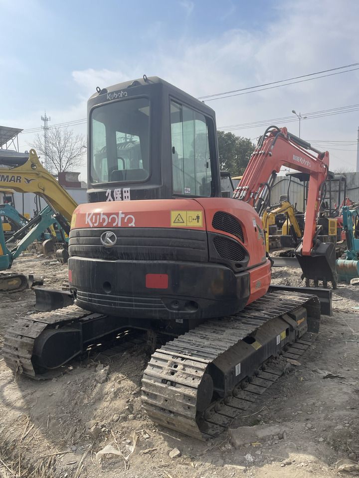 2023 Kubota U35 mini excavator, rear three-quarter view