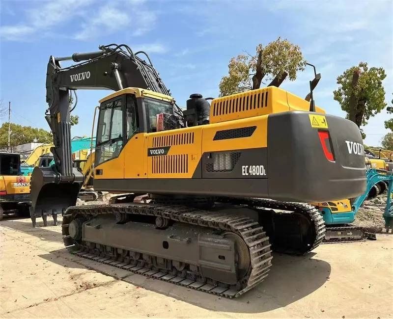 2023 Volvo EC480DL crawler excavator, rear three-quarter view