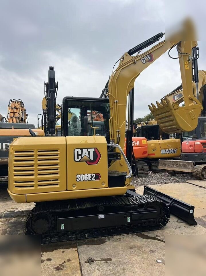 2024 Caterpillar 306E2 crawler excavator, rear three-quarter view