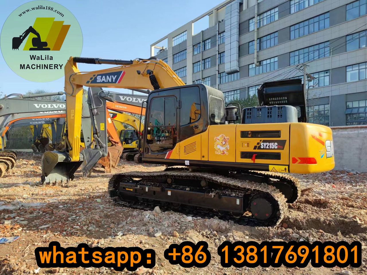 2023 Sany SY215C Pro crawler excavator, side view 2023 Sany SY215C Pro crawler excavator, side view