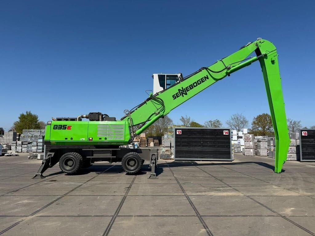 2019 Sennebogen 835E material handler, side profile view 2019 Sennebogen 835E material handler, side profile view