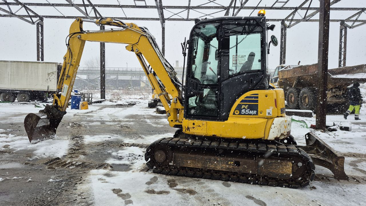 2020 Komatsu PC55MR-5 mini excavator, side view 2020 Komatsu PC55MR-5 mini excavator, side view
