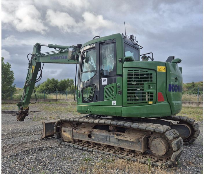 2018 Komatsu PC138US-11 crawler excavator, rear three-quarter view