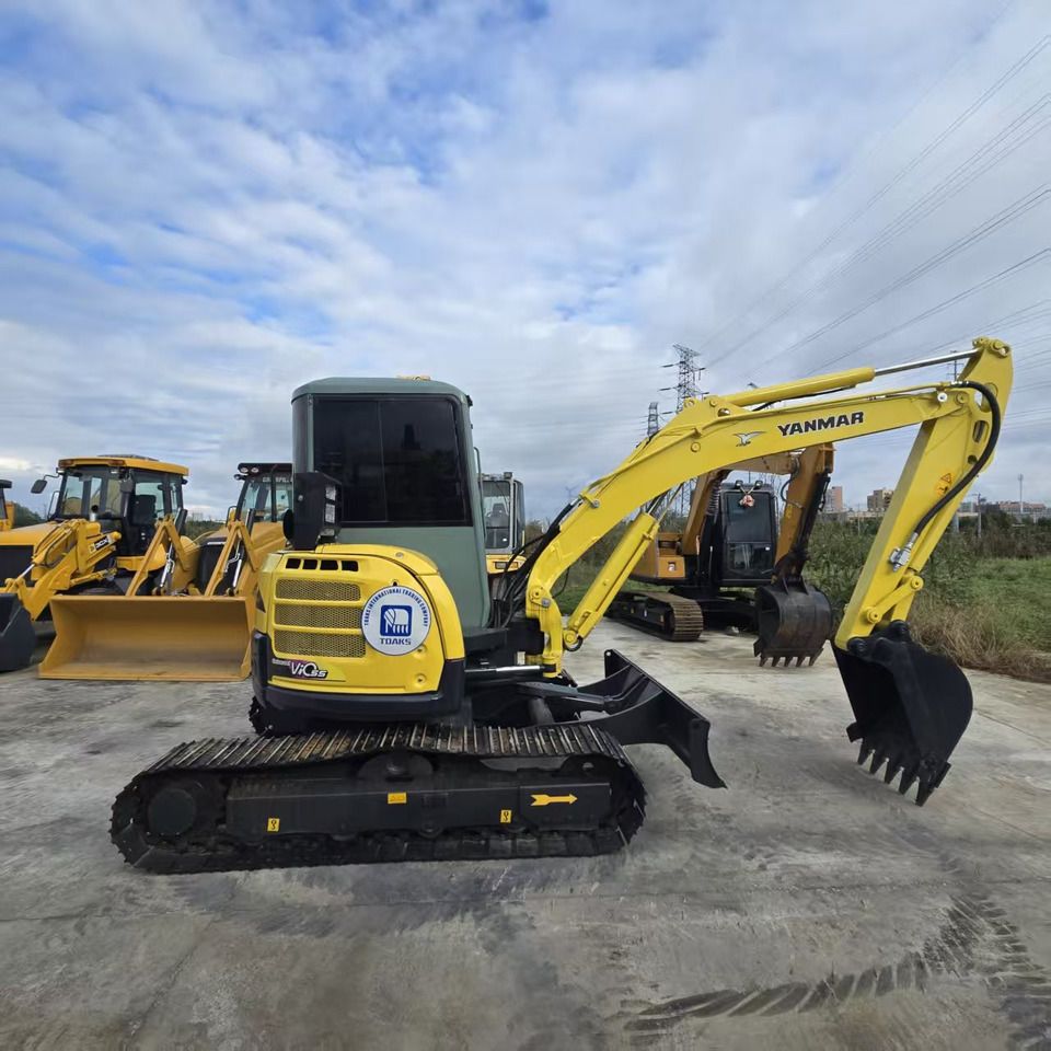 2021 Yanmar VIO55 mini excavator, side profile view