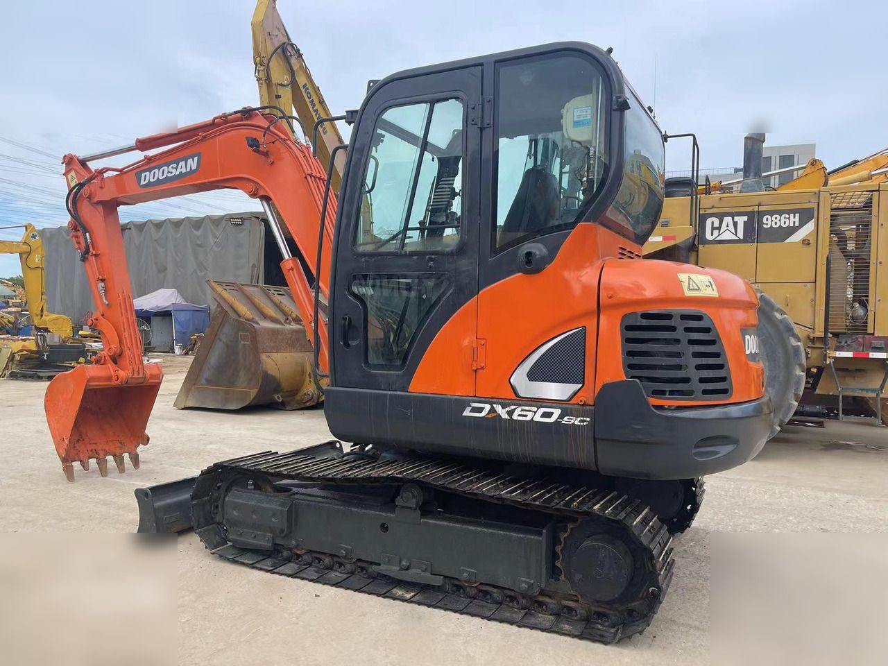 2021 Doosan DX60-9C crawler excavator, side view 2021 Doosan DX60-9C crawler excavator, side view