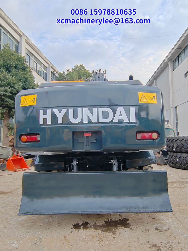 2024 Hyundai R210W-9 wheel excavator rear view