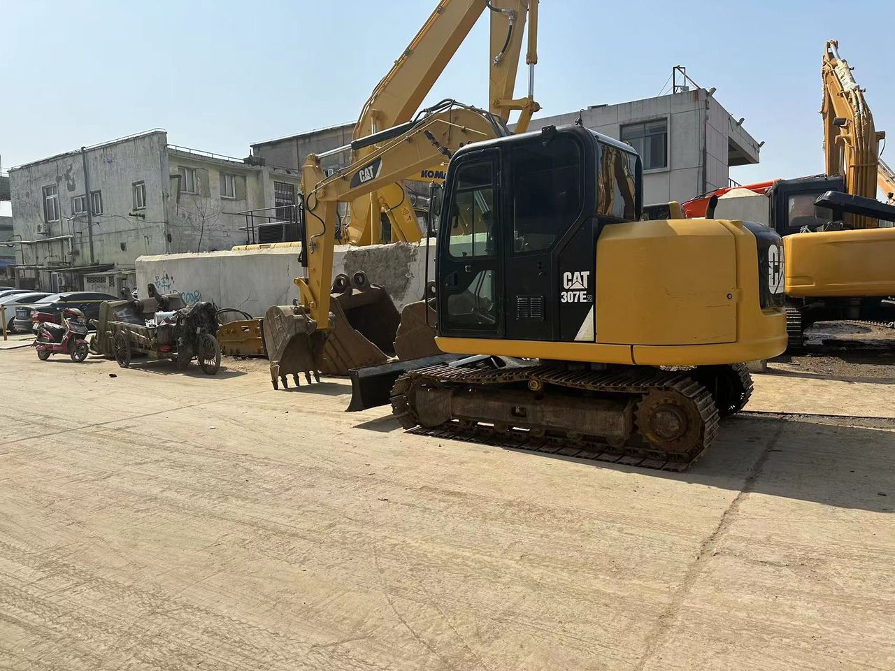 2022 Caterpillar 307E2 crawler excavator, side view 2022 Caterpillar 307E2 crawler excavator, side view