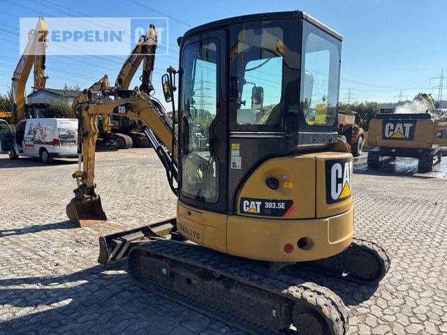 2016 Caterpillar 303.5E CR mini excavator, rear three-quarter view 2016 Caterpillar 303.5E CR mini excavator, rear three-quarter view