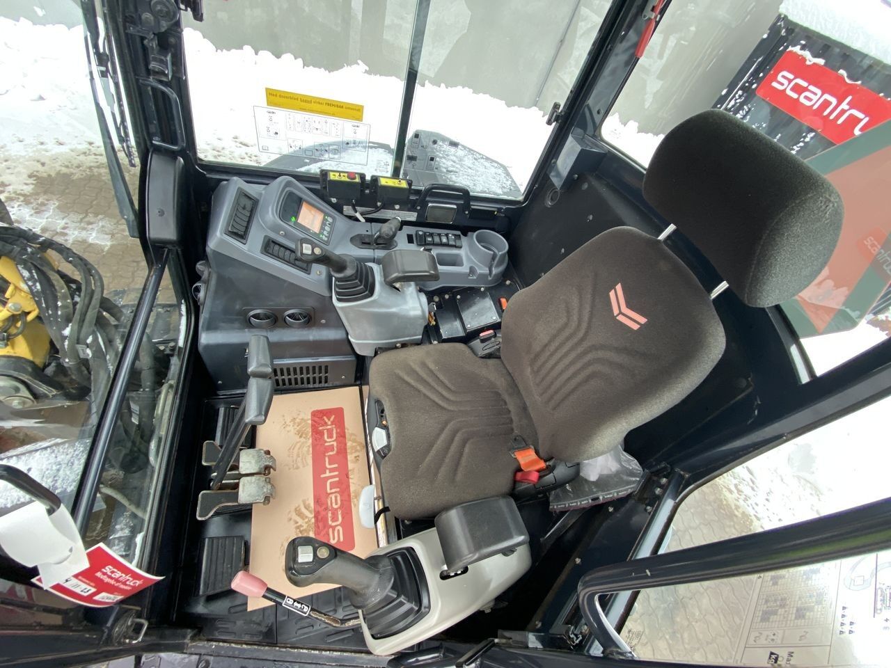 2017 Yanmar VIO50-6 mini excavator operator cab interior 2017 Yanmar VIO50-6 mini excavator operator cab interior