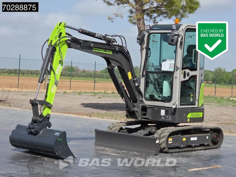 2024 Zoomlion ZE26GU mini excavator, side view 2024 Zoomlion ZE26GU mini excavator, side view