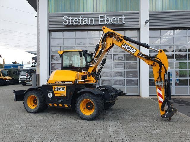 2022 JCB 110W Hydradig wheel excavator, side profile view