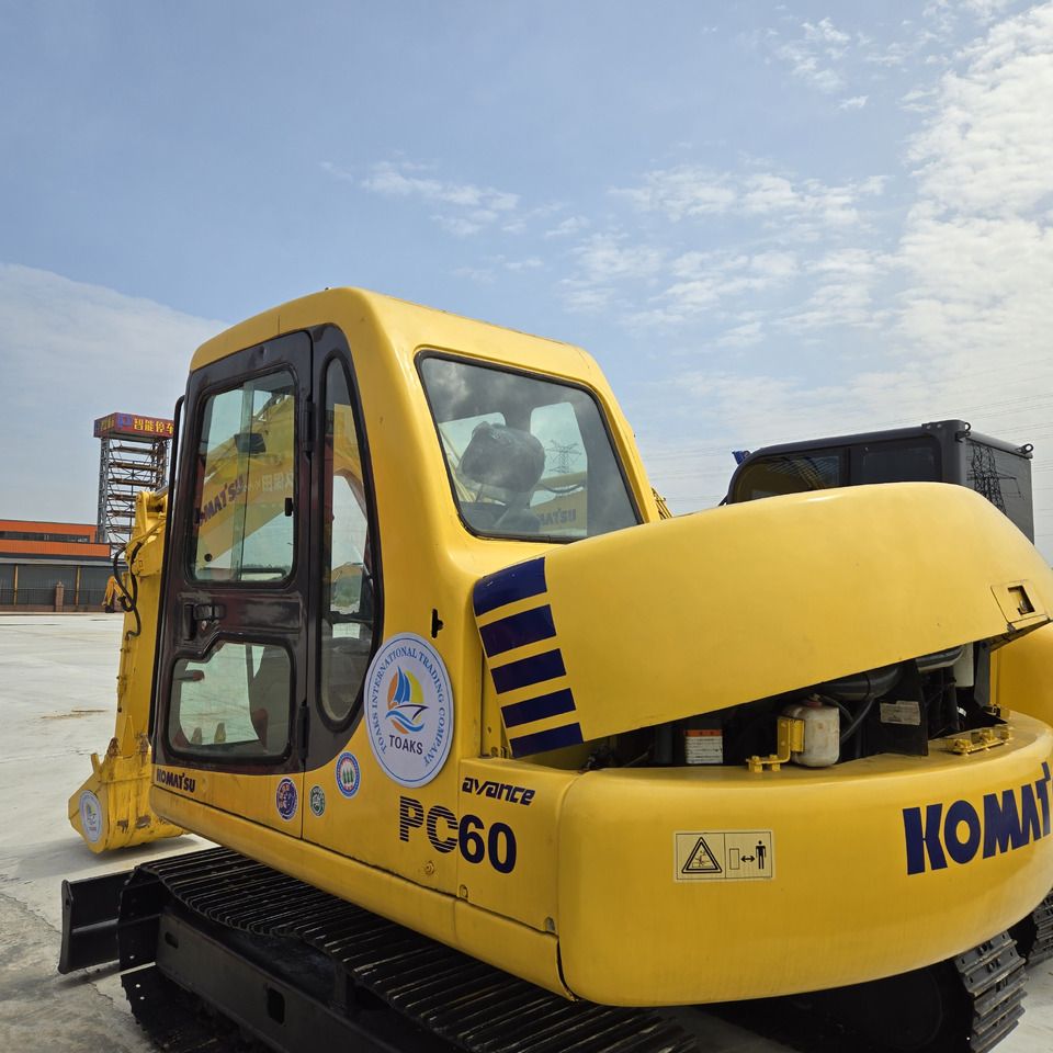 2020 Komatsu PC60 mini excavator, rear three-quarter view 2020 Komatsu PC60 mini excavator, rear three-quarter view