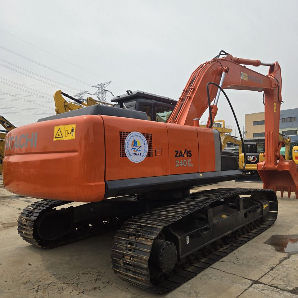 2021 Hitachi Zaxis 240 crawler excavator, rear three-quarter view