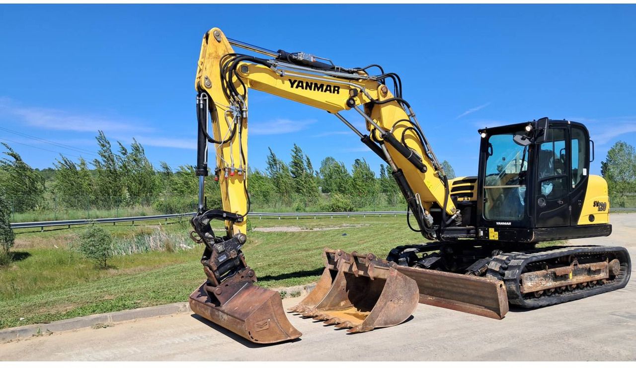 2017 Yanmar SV120 crawler excavator side view 2017 Yanmar SV120 crawler excavator side view