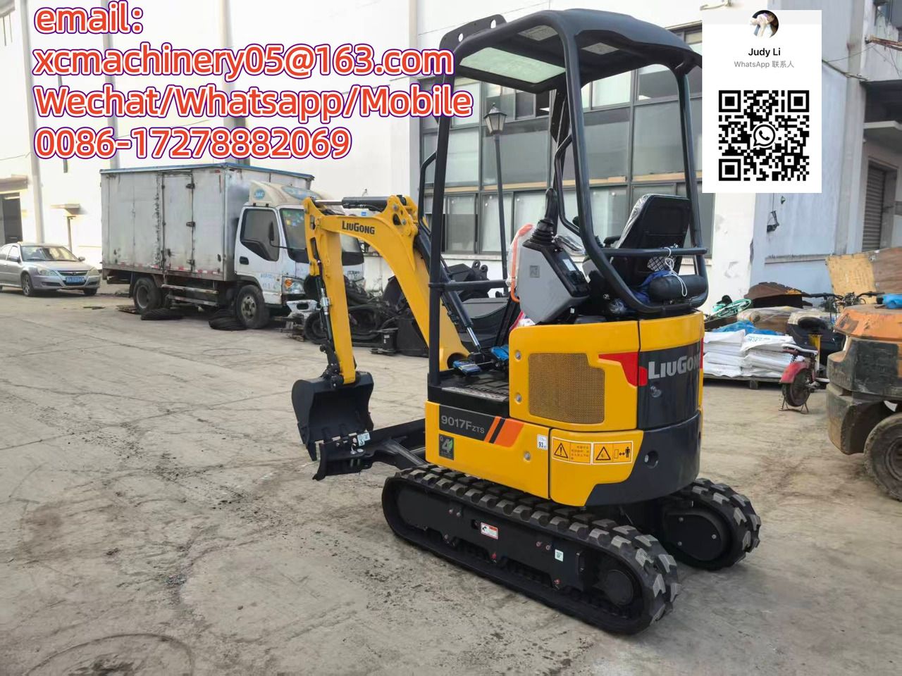 2026 LiuGong 9017F ZTS mini excavator, rear three-quarter view 2026 LiuGong 9017F ZTS mini excavator, rear three-quarter view