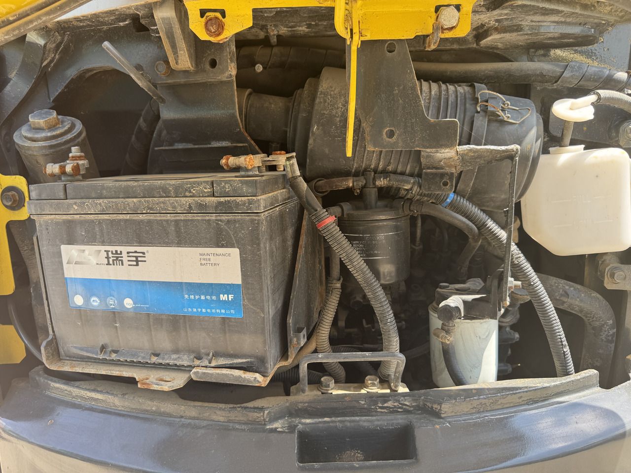 2019 Yanmar VIO35-6 mini excavator engine compartment view 2019 Yanmar VIO35-6 mini excavator engine compartment view