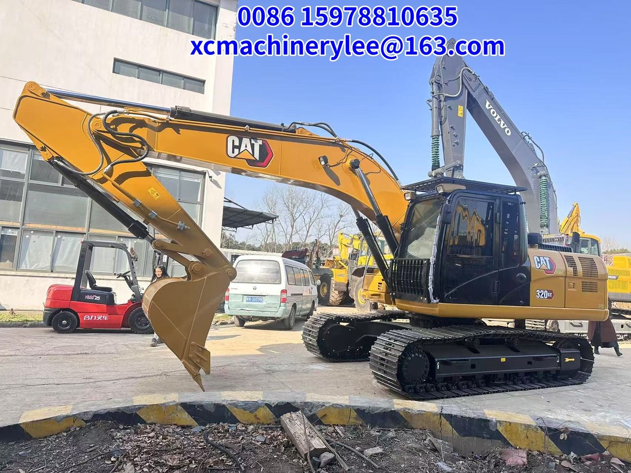 2024 Caterpillar 320GC crawler excavator, side profile view