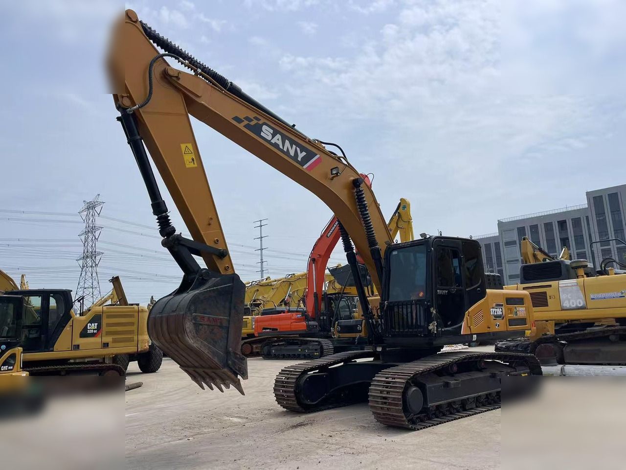2022 Sany SY215C crawler excavator, side view