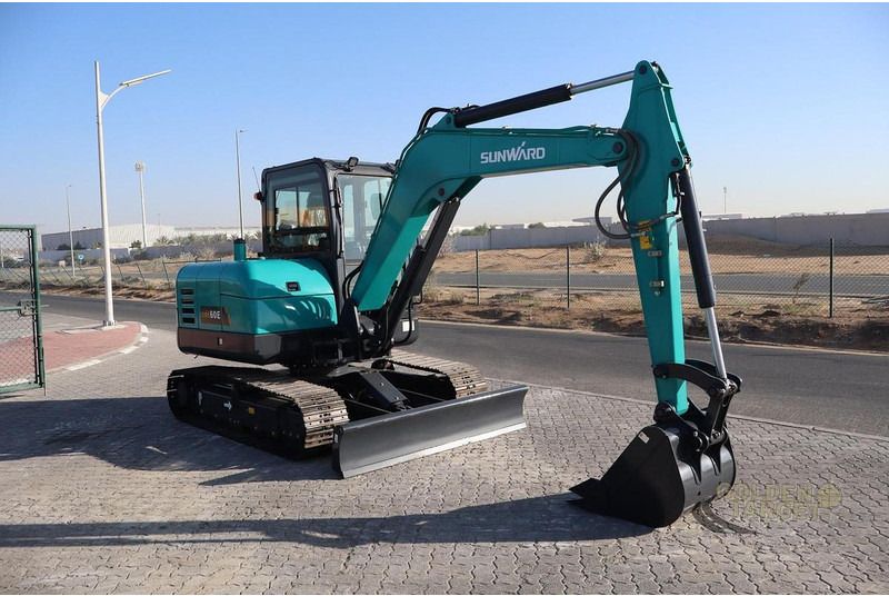 2026 Sunward SWE60E mini excavator, side profile view 2026 Sunward SWE60E mini excavator, side profile view