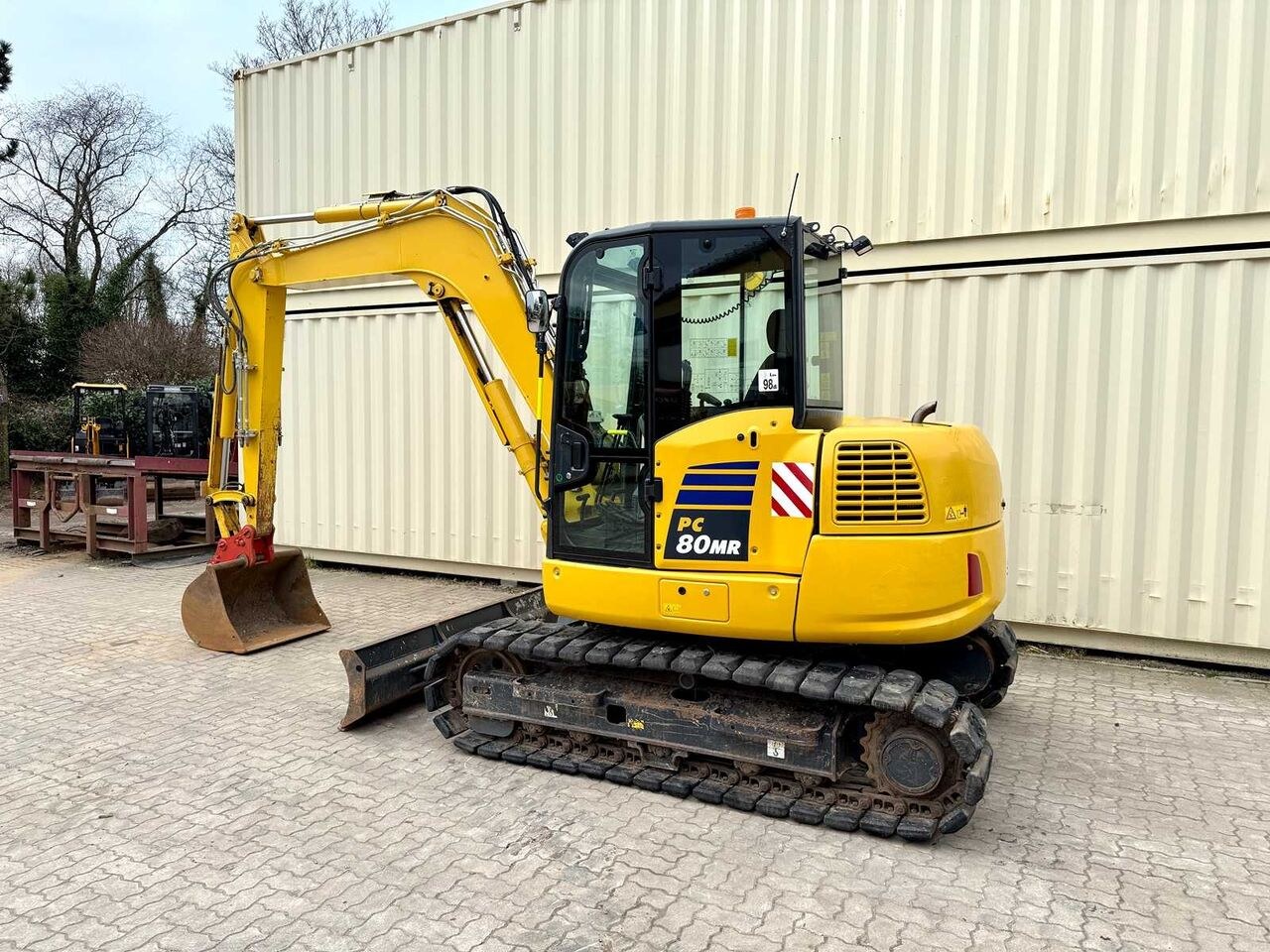 2022 Komatsu PC80MR-5 mini excavator, side view 2022 Komatsu PC80MR-5 mini excavator, side view