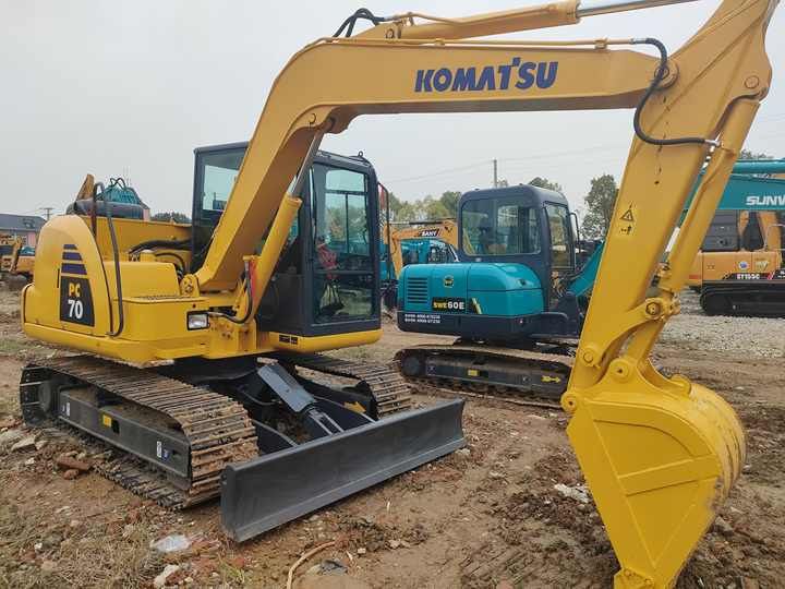 2011 Komatsu PC70-8 crawler excavator, rear three-quarter view 2011 Komatsu PC70-8 crawler excavator, rear three-quarter view