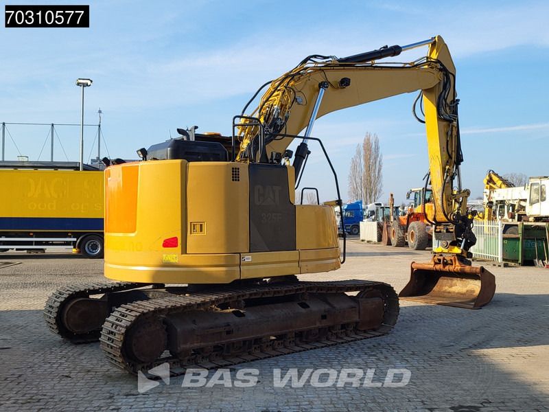 2017 Caterpillar 325F L CR crawler excavator, rear three-quarter view
