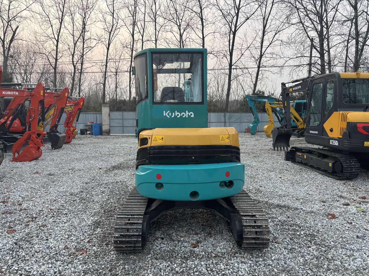 2022 Kubota U35 mini excavator, rear view