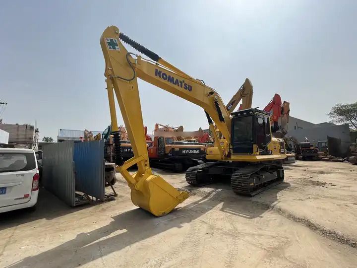 2019 Komatsu PC200-7 crawler excavator, front three-quarter view