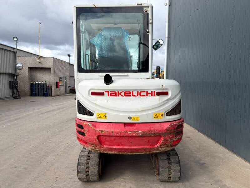 2017 Takeuchi TB230 mini excavator rear view 2017 Takeuchi TB230 mini excavator rear view